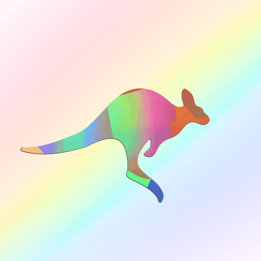 Suncatcher Window Sticker XL Kangaroo