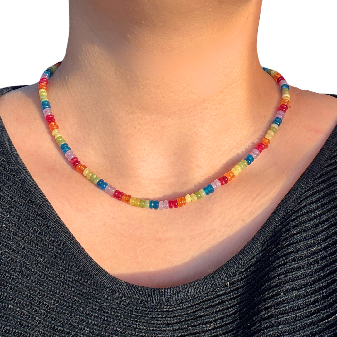 Gemstone necklace Mini Rainbow