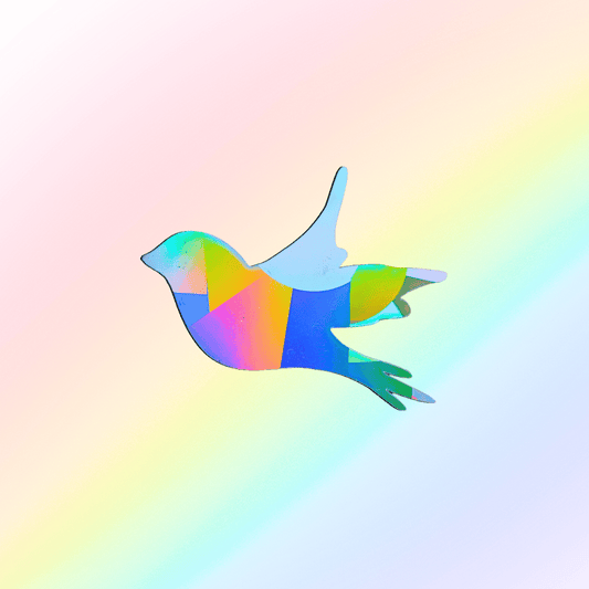 Suncatcher window sticker swallow