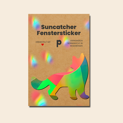 Suncatcher window sticker fox