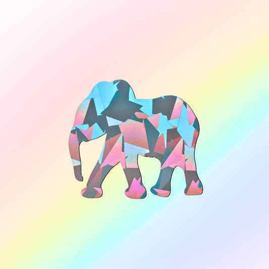 Suncatcher Window Sticker XL Elephant 