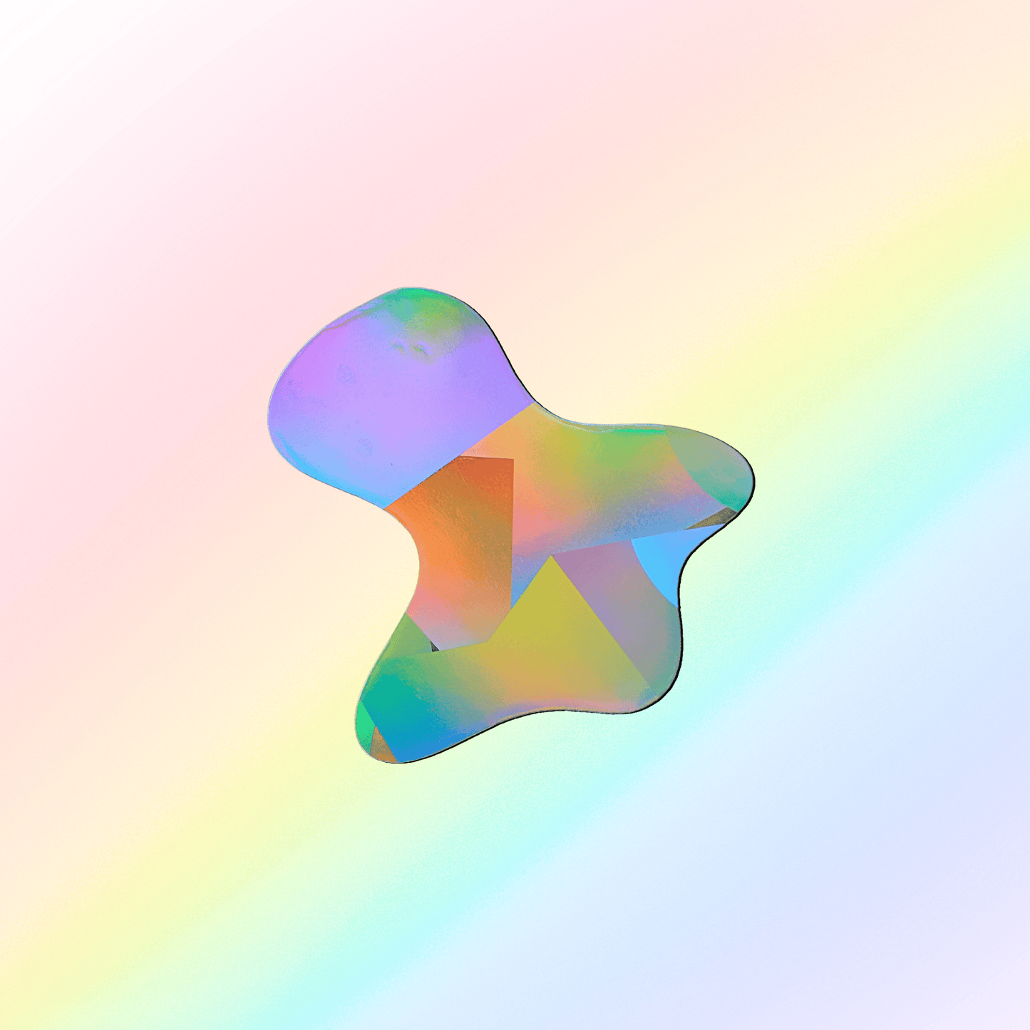 Suncatcher Fenstersticker Blob