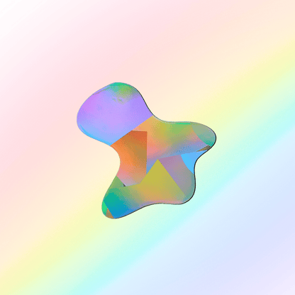 Suncatcher Fenstersticker Blob