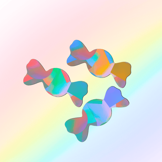 Suncatcher window sticker set of 3 sweets
