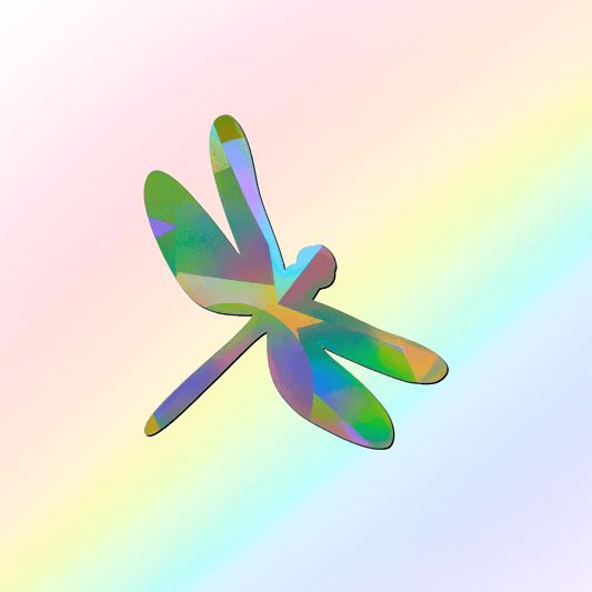 Suncatcher window sticker dragonfly