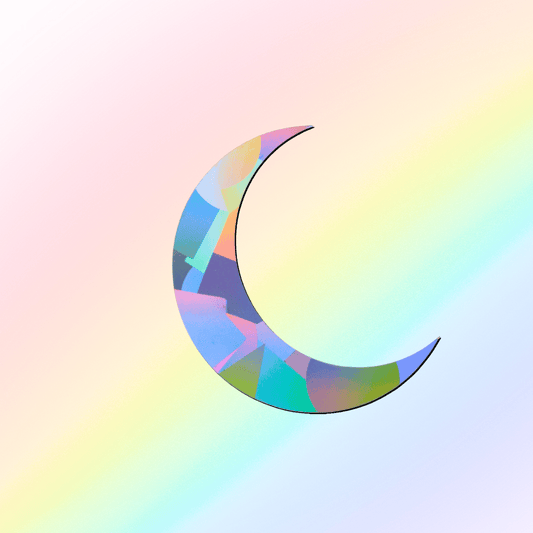 Suncatcher window sticker moon