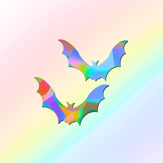 Suncatcher window stickers set of 2 bats