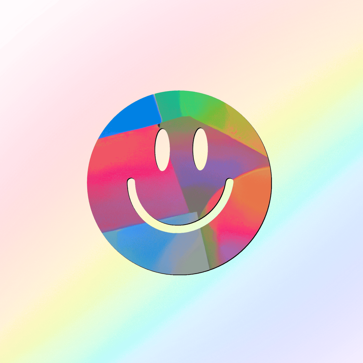 Suncatcher Fenstersticker Happy