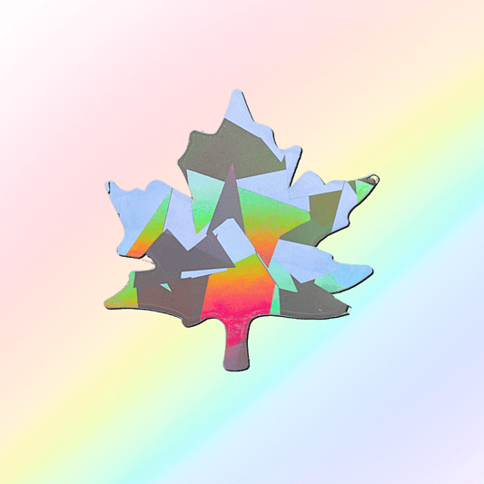 Suncatcher window sticker maple