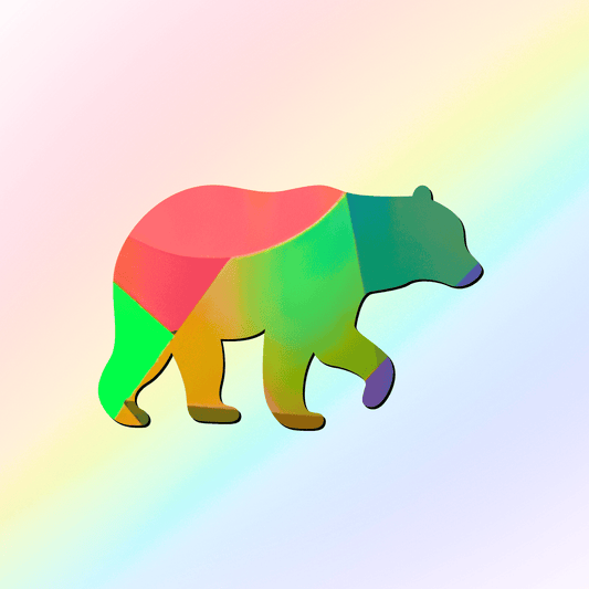Suncatcher window sticker bear