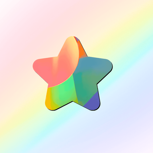 Suncatcher window sticker star