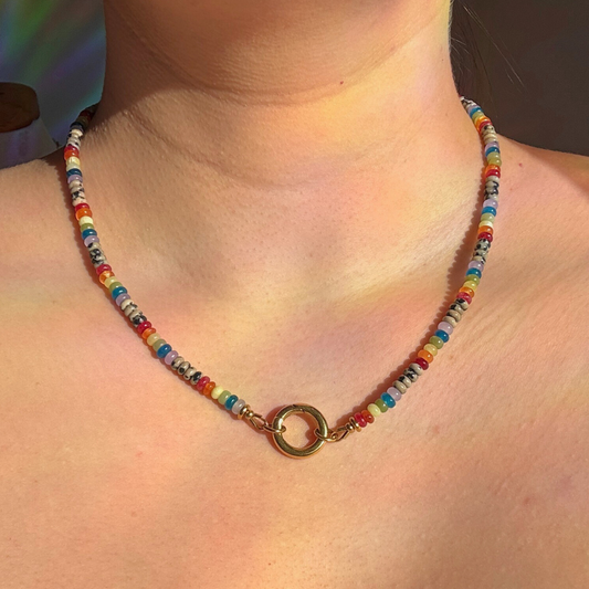 Allys Rainbow gemstone necklace