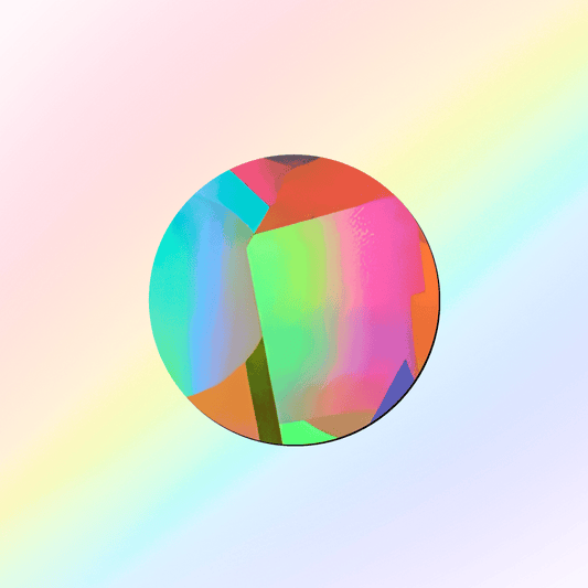 Suncatcher window sticker circle