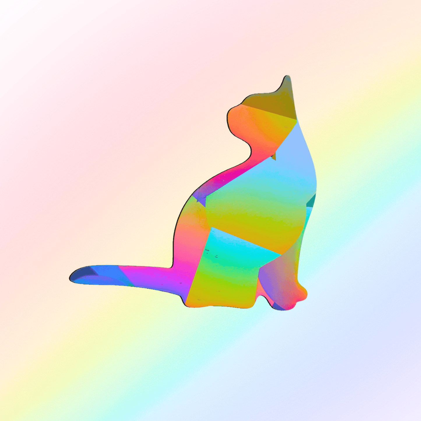Suncatcher Fenstersticker XL Katze