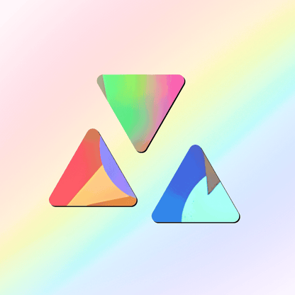 Suncatcher window stickers triangles