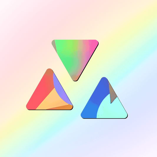 Suncatcher window stickers triangles