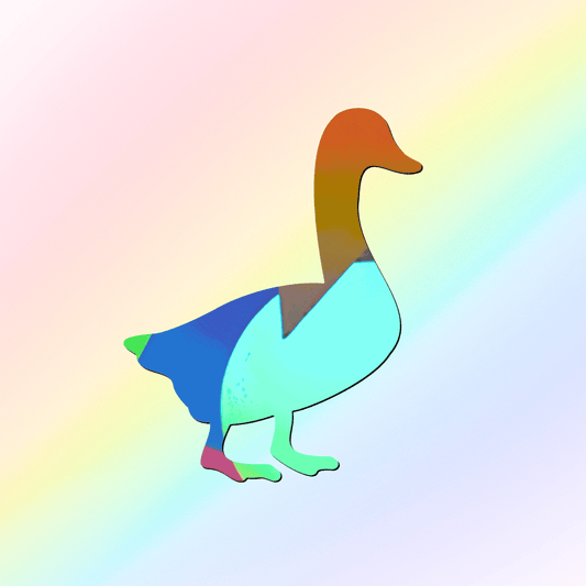 Suncatcher window sticker goose