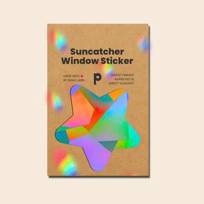 Suncatcher window sticker star