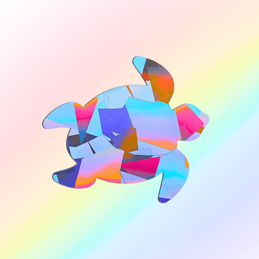 Suncatcher sticker turtle
