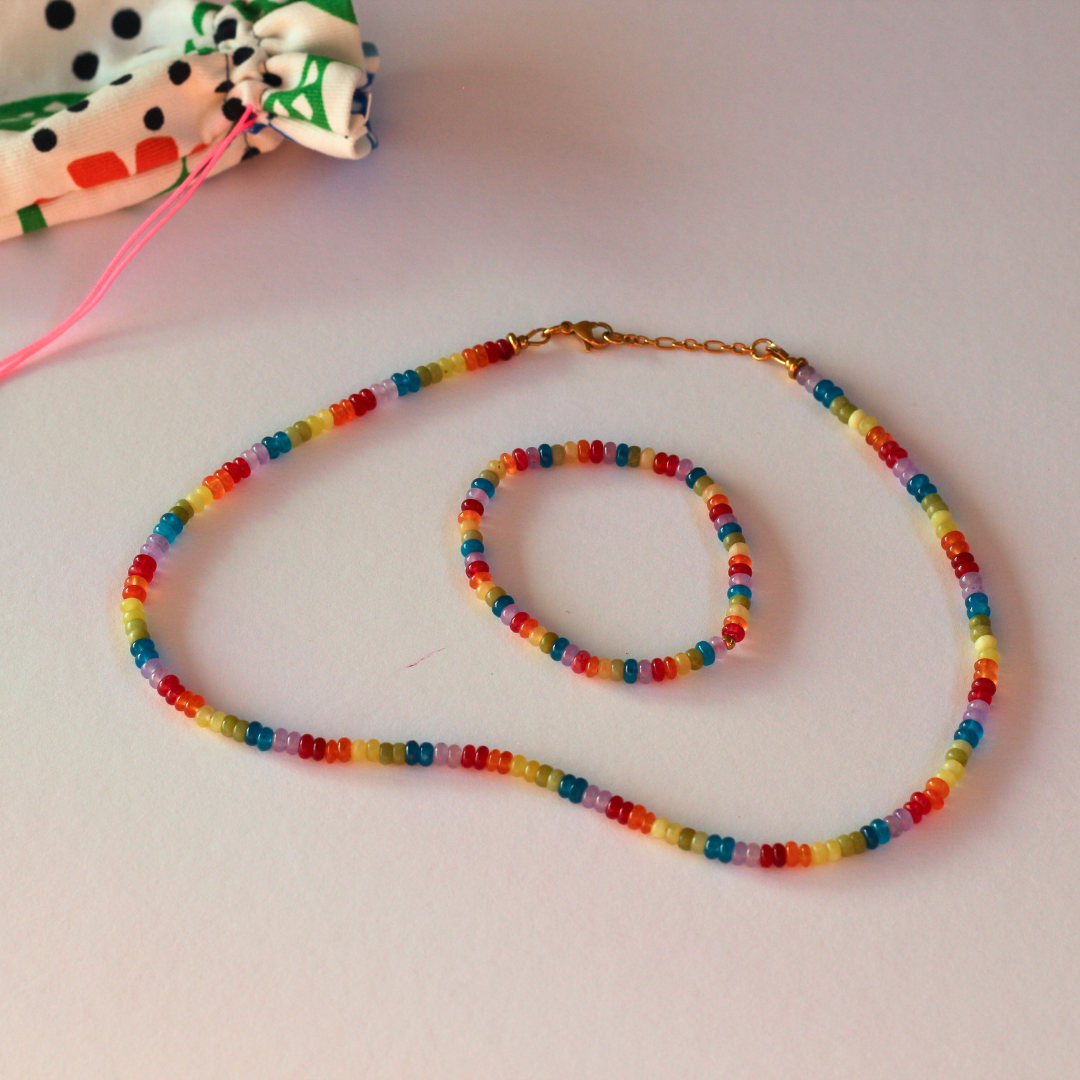 Gemstone necklace Mini Rainbow