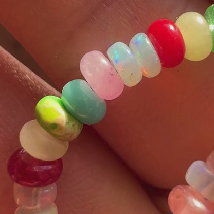 Edelsteinkette Glitter & Rainbows
