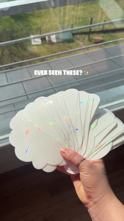 Suncatcher window stickers set of 5 circles
